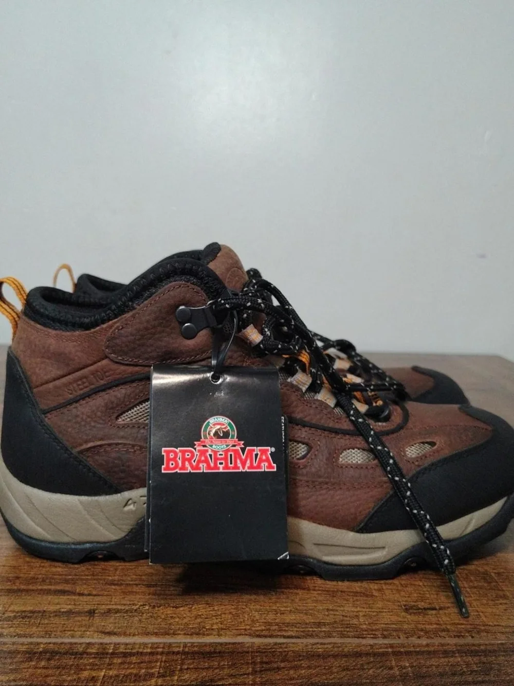 Brand New Braham Brown Lace-Up Heavy Duty Boots